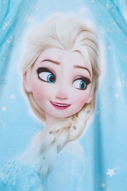  PIJAMA DE FROZEN AZUL TIPO BATOLA PARA NIÑA 2T A 5T
