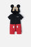 ENTERIZO DE MICKEY MOUSE NEGRO Y ROJO PARA BEBÉ NIÑO