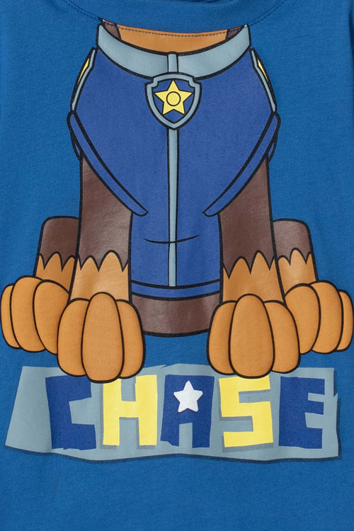 CAMISETA DE PAW PATROL AZUL MANGA CORTA PARA NIÑO 2T A 5T