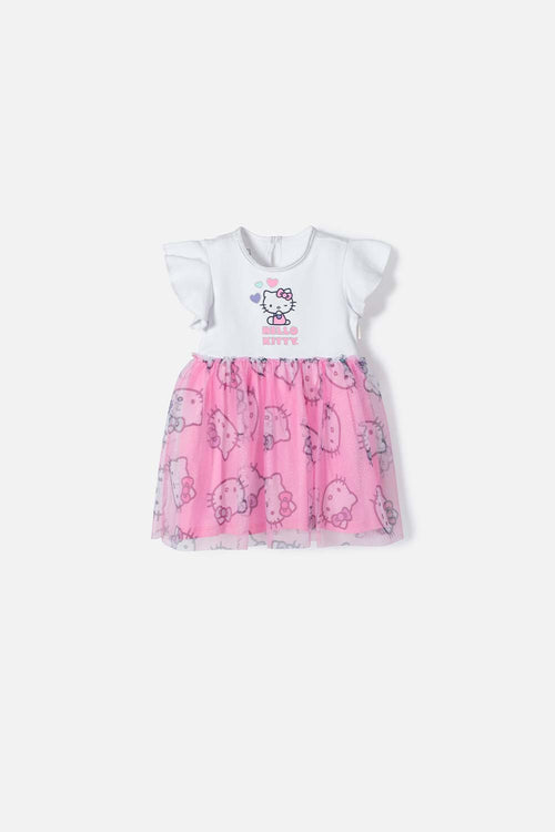 Card slide image -  VESTIDO DE HELLO KITTY MULTICOLOR CON TUTÚ PARA NIÑA 2T A 5T