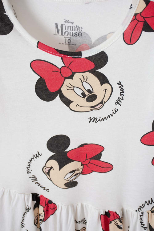 Card slide image -  VESTIDO DE MINNIE MOUSE MARFIL PARA NIÑA 2T A 5T