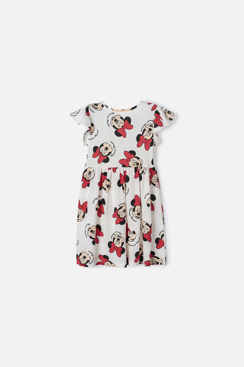Card slide image -  VESTIDO DE MINNIE MOUSE MARFIL PARA NIÑA 2T A 5T