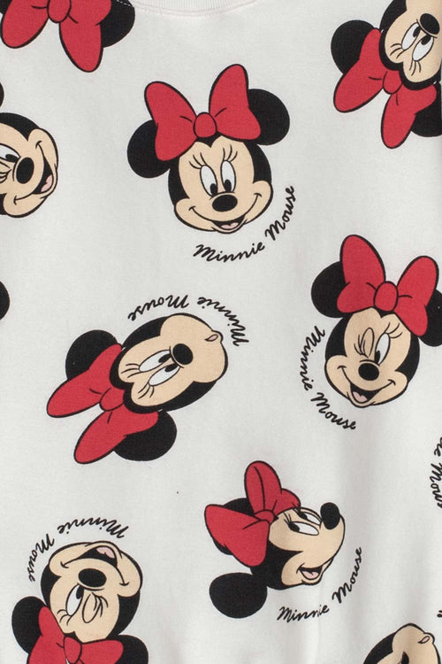 Card slide image -  CONJUNTO DE MINNIE MOUSE CON CORDÓN MARFIL PARA NIÑA 2T A 5T