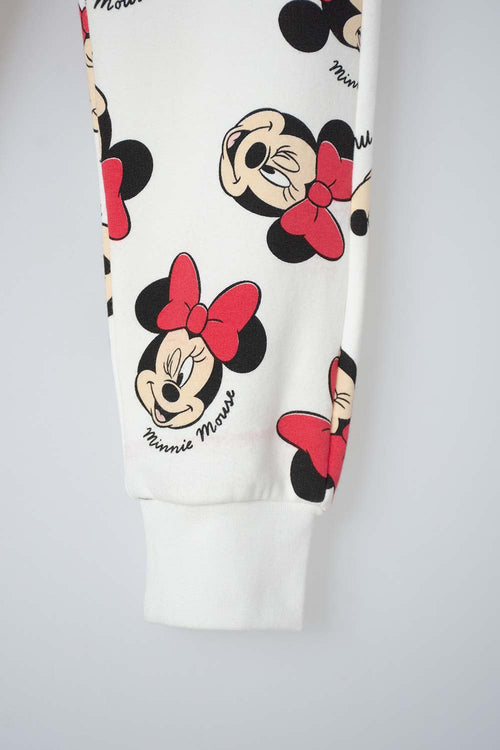 Card slide image -  CONJUNTO DE MINNIE MOUSE CON CORDÓN MARFIL PARA NIÑA 2T A 5T