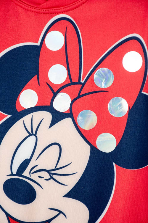 Card slide image -  VESTIDO DE BAÑO MINNIE MOUSE MANGA LARGA ROJO PARA NIÑA 2T A 5T