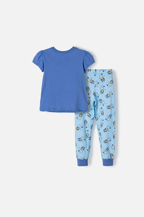 Card slide image -  PIJAMA DE BLUEY MULTICOLOR MANGA CORTA PARA NIÑA 2T A 6T