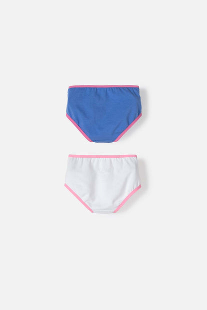 PACK X2 PANTIES DE BLUEY BLANCO Y AZUL NIÑA 2T A 6T