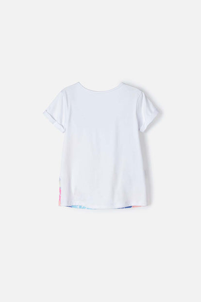 CAMISETA DE BLUEY BLANCA MANGA CORTA PARA NIÑA 2T A 5T