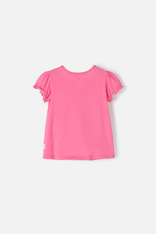 Card slide image -  CAMISETA DE BLUEY ROSADA MANGA CORTA PARA NIÑA 2T A 6T