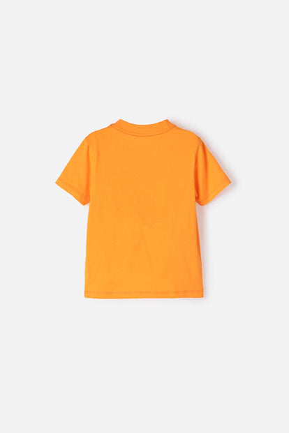 CAMISETA DE BLUEY NARANJA MANGA CORTA PARA NIÑO 2T A 6T