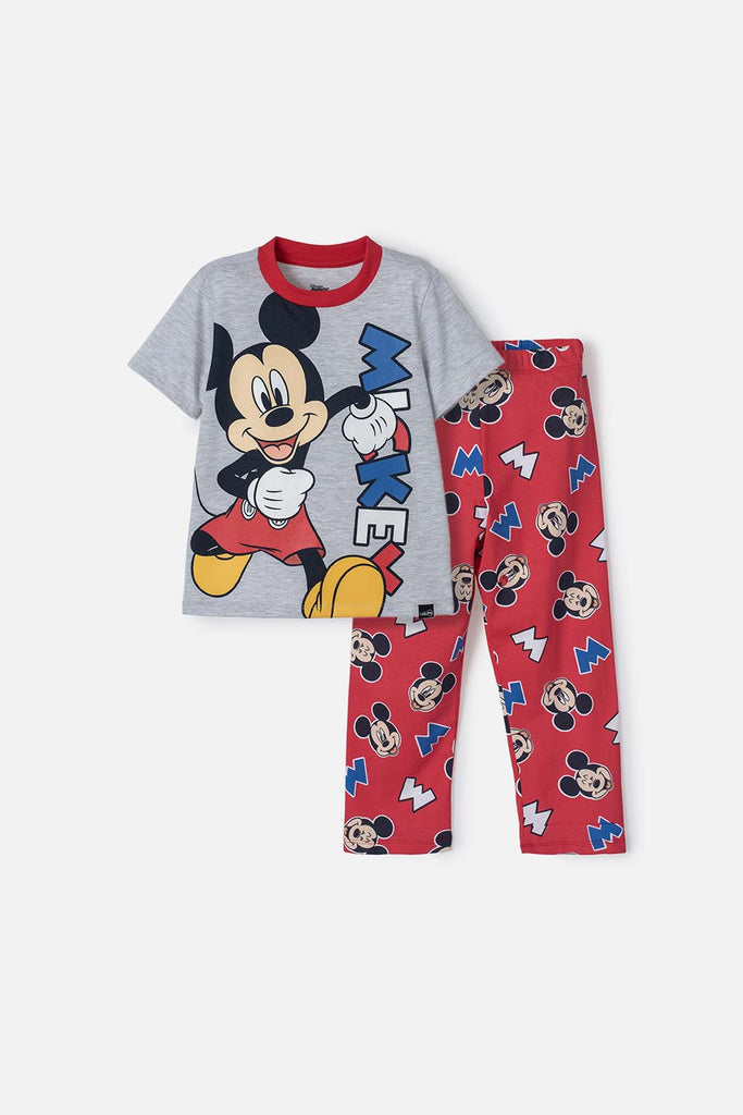 PIJAMA DE MICKEY MOUSE CON PANTALÓN LARGO MULTICOLOR PARA NIÑO 2T A 5T