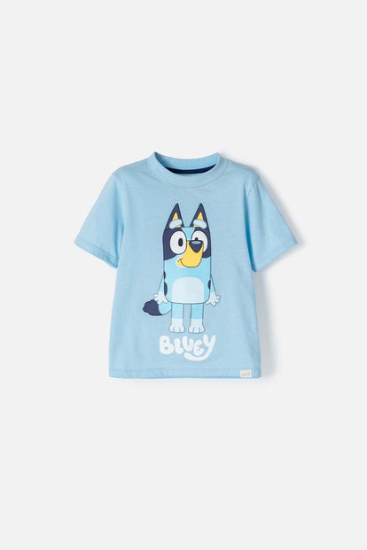  CAMISETA DE BLUEY MANGA CORTA AZUL UNISEX 2T A 6T