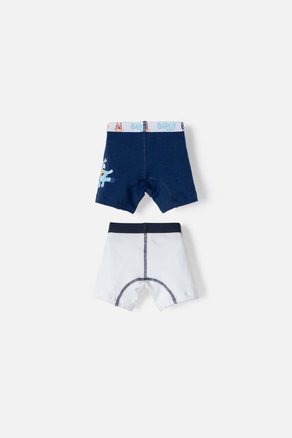 PACK X2 BOXER DE BLUEY AZUL Y BLANCO PARA NIÑO 2T A 6T