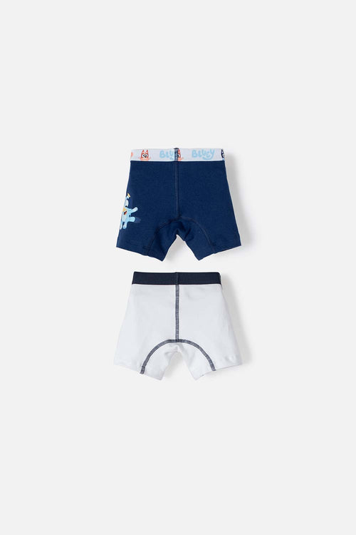 Card slide image -  PACK X2 BOXER DE BLUEY AZUL Y BLANCO PARA NIÑO 2T A 6T