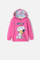 BUZO DE SNOOPY CON CAPUCHA ROSADO PARA NIÑA 2T A 5T
