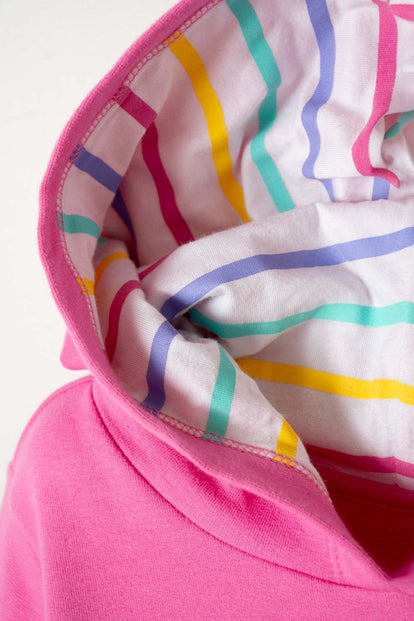 BUZO DE SNOOPY CON CAPUCHA ROSADO PARA NIÑA 2T A 5T