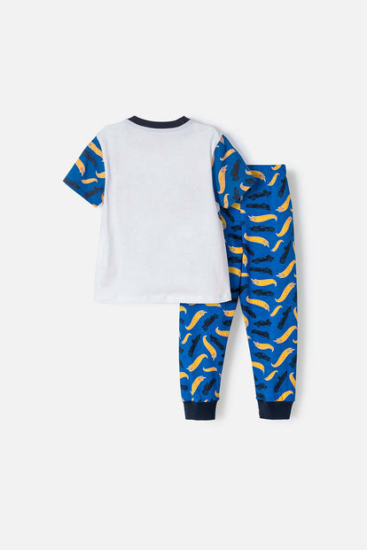  PIJAMA DE HOTWHEELS MANGA CORTA MULTICOLOR PARA NIÑO 2T A 5T