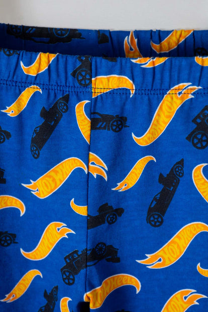  PIJAMA DE HOTWHEELS MANGA LARGA MULTICOLOR PARA NIÑO 2T A 5T