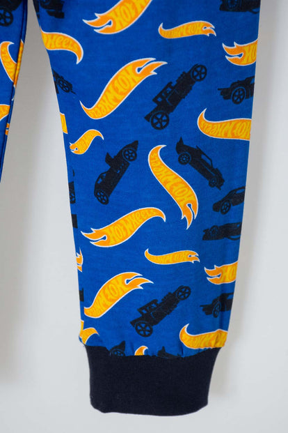  PIJAMA DE HOTWHEELS MANGA LARGA MULTICOLOR PARA NIÑO 2T A 5T