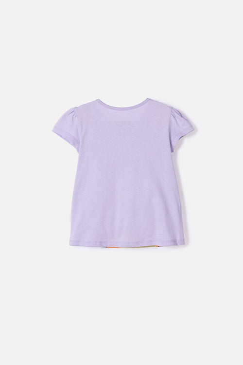 Card slide image -  CAMISETA DE BLUEY MANGA CORTA LAVANDA CLARO PARA NIÑA 2T A 6T