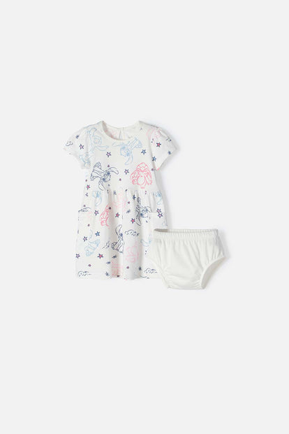 CONJUNTO DE STITCH ROSADO Y AZUL ESTAMPADO PARA BEBÉ NIÑA