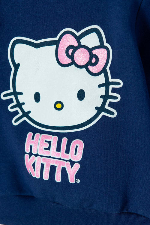 Card slide image -  BUZO HELLO KITTY CERRADO AZUL PARA BEBÉ NIÑA