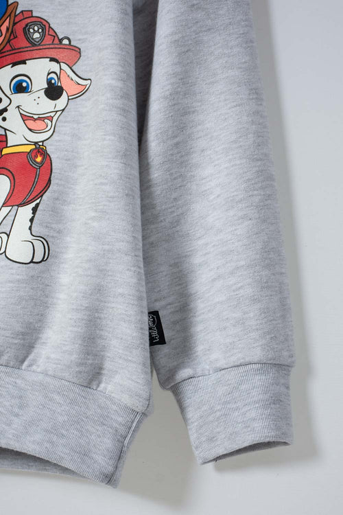 Card slide image -  CONJUNTO DE PAW PATROL ROJO Y GRIS JASPE PARA NIÑO 2T A 6T
