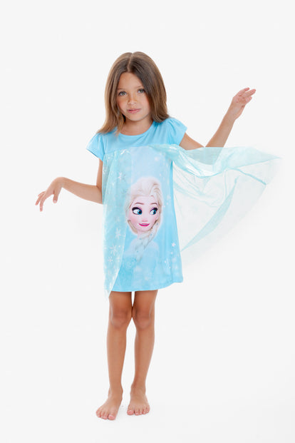 PIJAMA DE FROZEN TIPO BATOLA PARA NIÑA