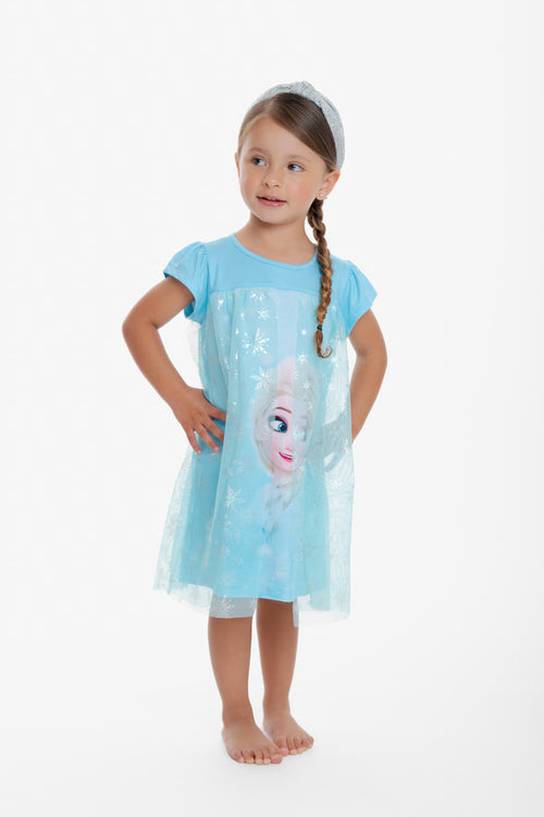 PIJAMA DE FROZEN TIPO BATOLA PARA NIÑA