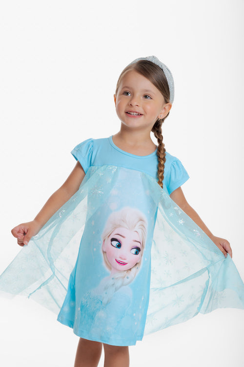 PIJAMA DE FROZEN TIPO BATOLA PARA NIÑA