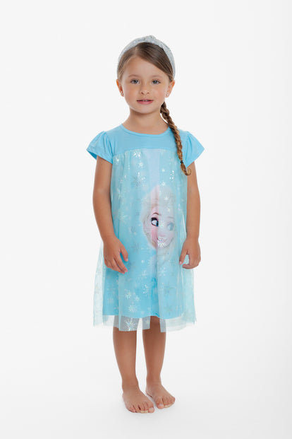 PIJAMA DE FROZEN TIPO BATOLA PARA NIÑA