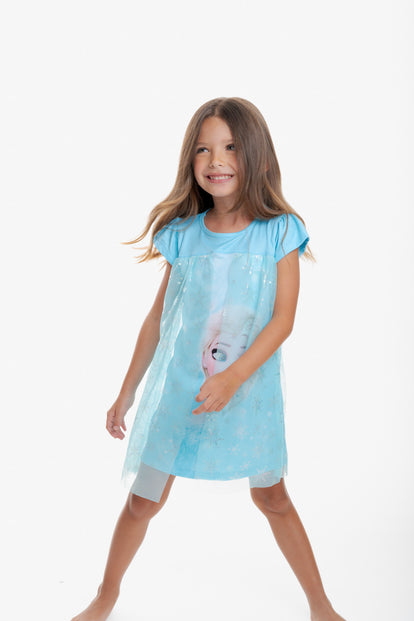 PIJAMA DE FROZEN TIPO BATOLA PARA NIÑA
