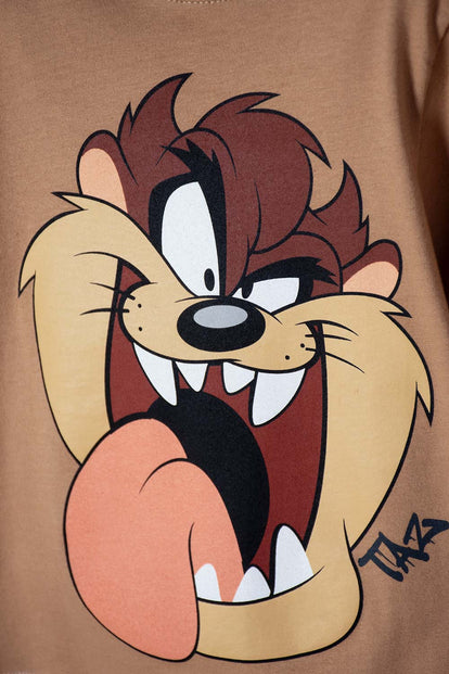  CAMISETA LOONEY TUNES MANGA CORTA CARAMELO PARA NIÑO 2T A 5T