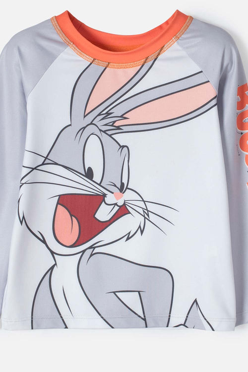 Card slide image -  CONJUNTO DE BAÑO LOONEY TUNES NARANJA, GRIS Y BLANCO PARA NIÑO 2T A 5T