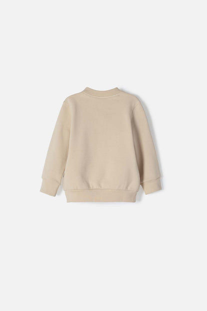 BUZO LOONEY TUNES CERRADO CAQUI PARA BEBÉ NIÑO