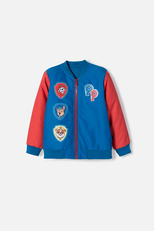 Card slide image -  CHAQUETA DE PAW PATROL CON CIERRE AZUL Y ROJO PARA NIÑO 2T A 5T
