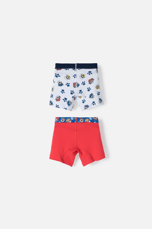 Card slide image -  PACK X2 BOXER DE PAW PATROL ROJO Y BLANCO PARA NIÑO 2T A 6T