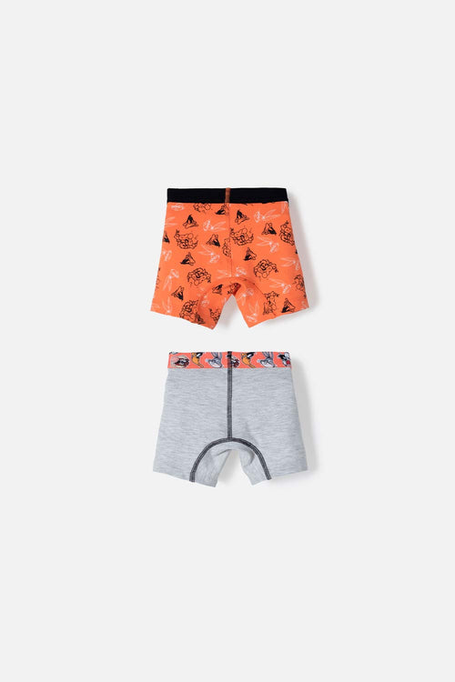 Card slide image -  PACK X2 BOXER DE LOONEY TUNES NARANJA Y GRIS PARA NIÑO 2T A 5T