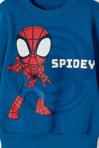 BUZO DE SPIDER-MAN CERRADO AZUL PARA NIÑO 2T A 6T