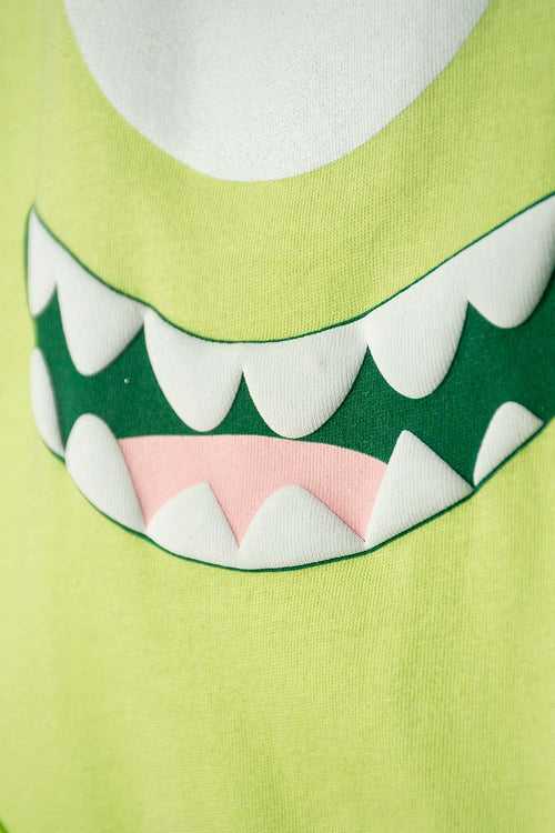 Card slide image -  BODY DE MONSTERS UNIVERSITY VERDE CON AJUSTE EN ENTREPIERNA PARA BEBÉ NIÑO