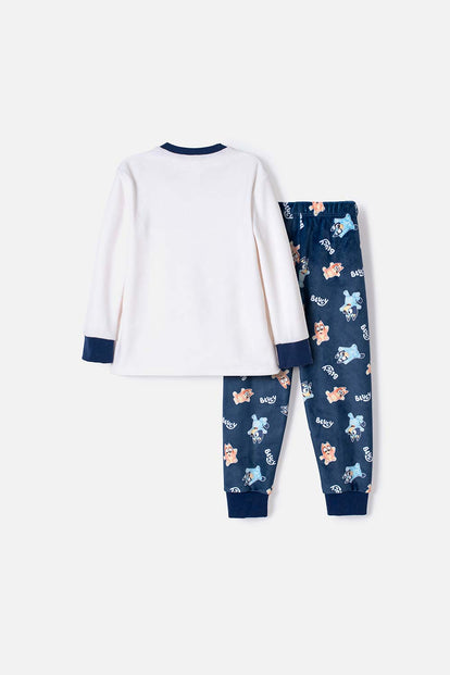 PIJAMA DE BLUEY CON PANTALÓN LARGO MULTICOLOR PARA NIÑO 2T A 6T