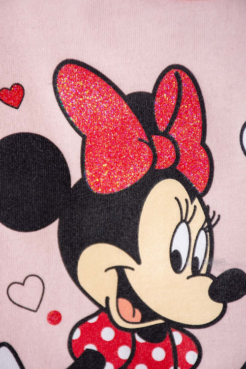 Card slide image -  PIJAMA DE MINNIE MOUSE ESTAMPADO ROSADO PARA BEBÉ NIÑA