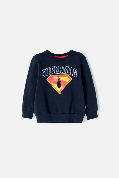 Card slide image -  BUZO DE SUPERMAN CERRADO AZUL PARA NIÑO 2T A 5T