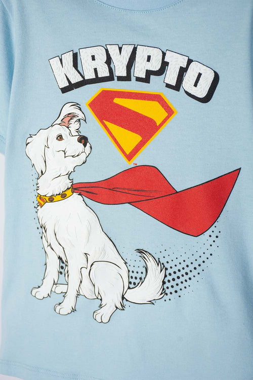 Card slide image -  CAMISETA DE SUPERMAN MANGA CORTA AZUL PARA NIÑO 2T A 5T