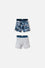 PACK X2 BOXER DE JURASSIC WORLD AZUL Y GRIS PARA NIÑO 2T A 5T