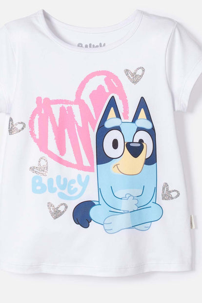  CONJUNTO DE BLUEY CON SHORT MULTICOLOR PARA NIÑA 2T A 6T