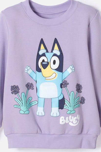  BUZO DE BLUEY CERRADO LAVANDA PARA NIÑA 2T A 6T