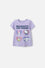CAMISETA DE HELLO KITTY LILA ESTAMPADA EN FRENTE PARA NIÑA 2T A 5T