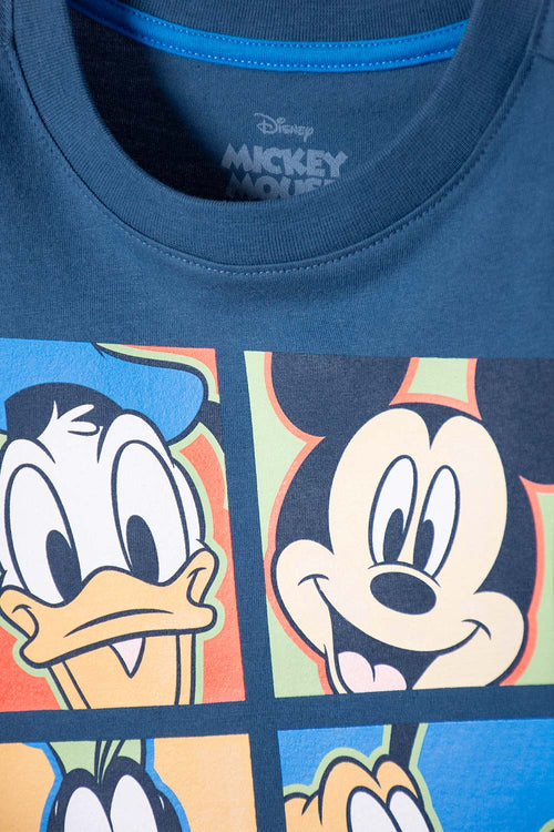 Card slide image -  CAMISETA DE MICKEY MOUSE AZUL MANGA LARGA PARA NIÑO 2T A 5T