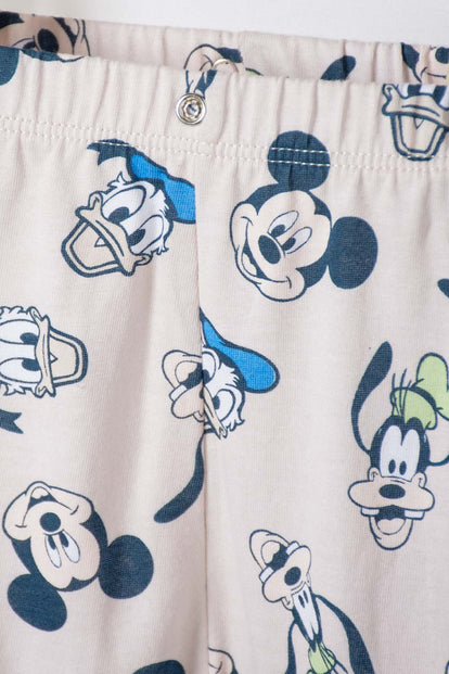 PIJAMA DE MICKEY MOUSE AZUL MANGA LARGA PARA BEBÉ NIÑO